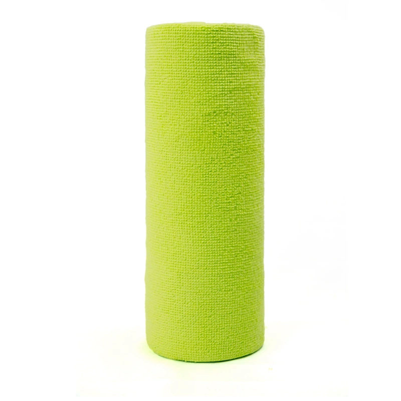 Microfiber Cleaning Cloth Roll, Multi-Color 25×25 cm, 20 Sheets per Roll, Absorbent