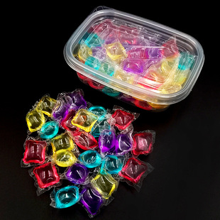 Concentrated Laundry Detergent Gel Box Color Fragrance Beads Washing Machine Water Gel Beads Long-Lasting Fragrance Wholesale