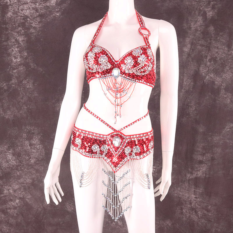 Ropa de danza India de gama alta ropa de danza del vientre 2023 primavera y verano sexy nueva ropa de práctica ropa de rendimiento falda de sujetador femenino