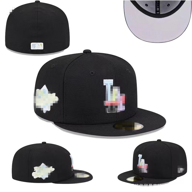 Dodgers Dodgers sombrero de béisbol letras bordadas sombrero tamaño sombrero sombrero estilo sombrero Fitted gorro D - 1
