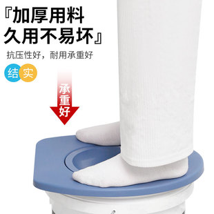 Toilet Seat Cover for Elderly, Portable Toilet Bucket Seat, Household Simple Rural Dry Toilet Universal Lid