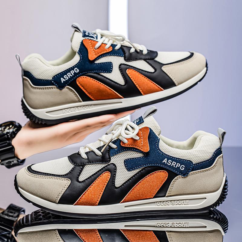 Zapatos Forrest Gump de malla de suela delgada para hombre 2025 verano nuevo estilo coreano transpirable deportes y ocio todo-fósforo zapatillas para correr en nombre del cabello