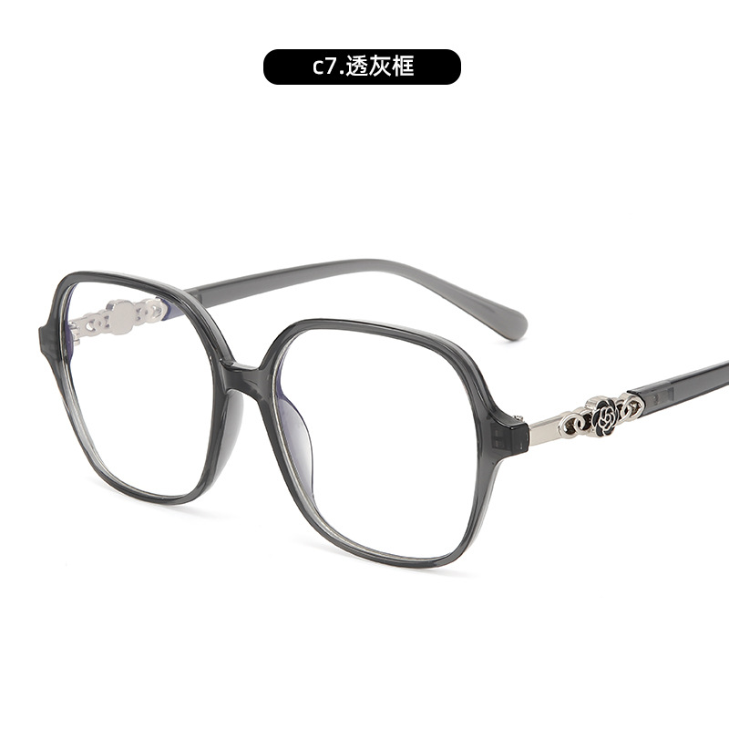 Nueva celebridad de Internet Xiaoxiangfeng Camellia Gafas anti-luz azul Versión coreana del marco de espejo en vivo de Douyin femenino Marco de espejo de miopía