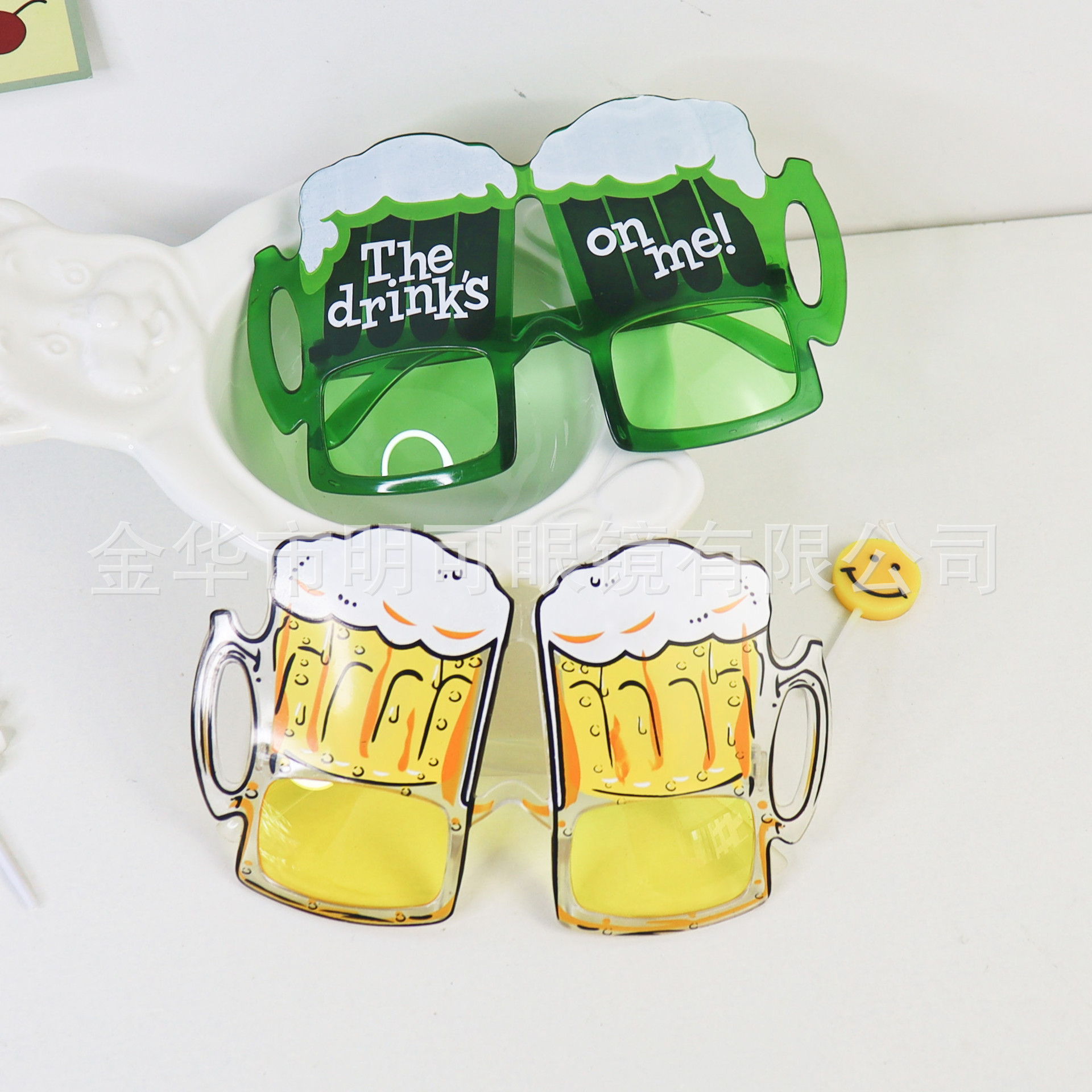 Lentes Divertidos con Forma de Tarro de Cerveza de ABS Decorativo para Fiesta de Cerveza y Bar