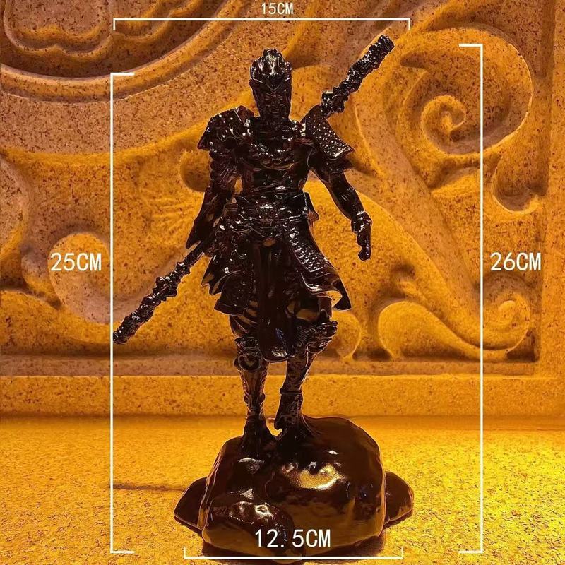 ブラック神話孫悟空装飾品ゴールデンフープスティックフィギュア孫悟空バッターウィンファイターeスポーツルームホームリビングルーム装飾|undefined
