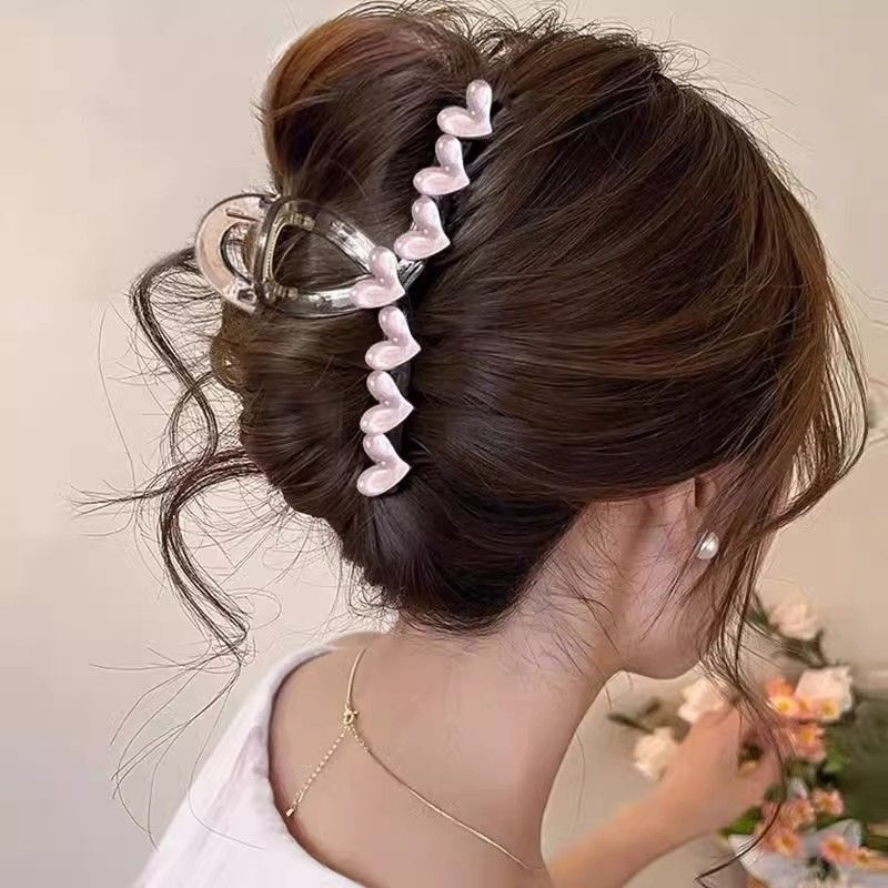 女性用のキュートでかわいいクマのヘアクリップ、2025年の新しいハイエンドのサメのヘアクリップ、後頭部のヘアクリップ、ヘアクリップ|undefined