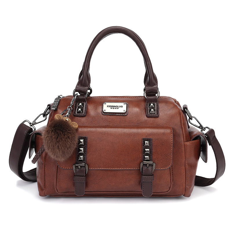 2023 Xiti Paul New Style Crossbody Große Kapazität Handheld Kontrast Kissen Boston Damentasche_voghion.com