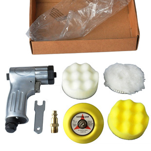 Cross-border E-commerce 3inch Velcro Grinding Disc Sandpaper Machine Set Polishing Machine Pneumatic Scrub Machine Drop Shipping