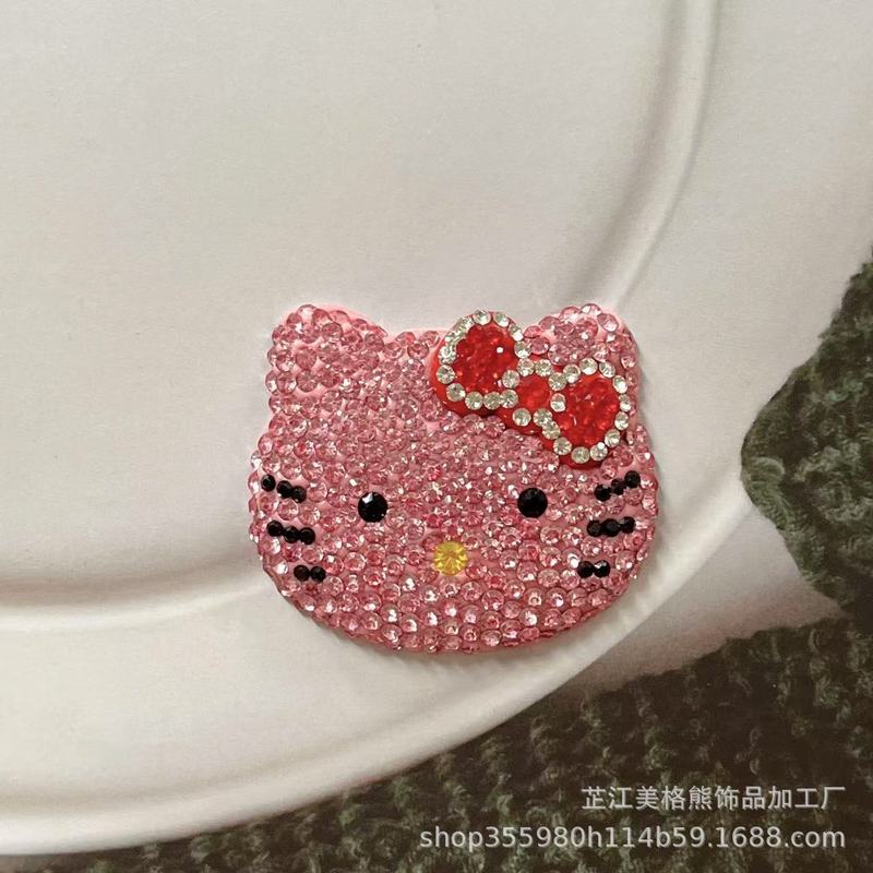 镶钻KT猫猫头饰品配件可爱kt猫|undefined