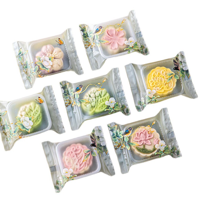 月餅包装袋機械密封には氷皮箱が付属しています個別な小さな風花 50g100g 75 新しいスタイル 2025|undefined