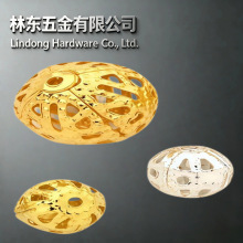 空心花球圆珠镂空隔珠花纹隔珠diy饰品配件串珠古风发簪发钗散珠