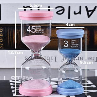 Creative hourglass timer children students learning time management 20/30/60 minutes quicksand bottle ornaments gift