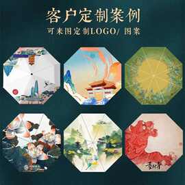 雨伞定制来图定做雨伞满版印刷数码印图案logo公司广告文创礼品伞