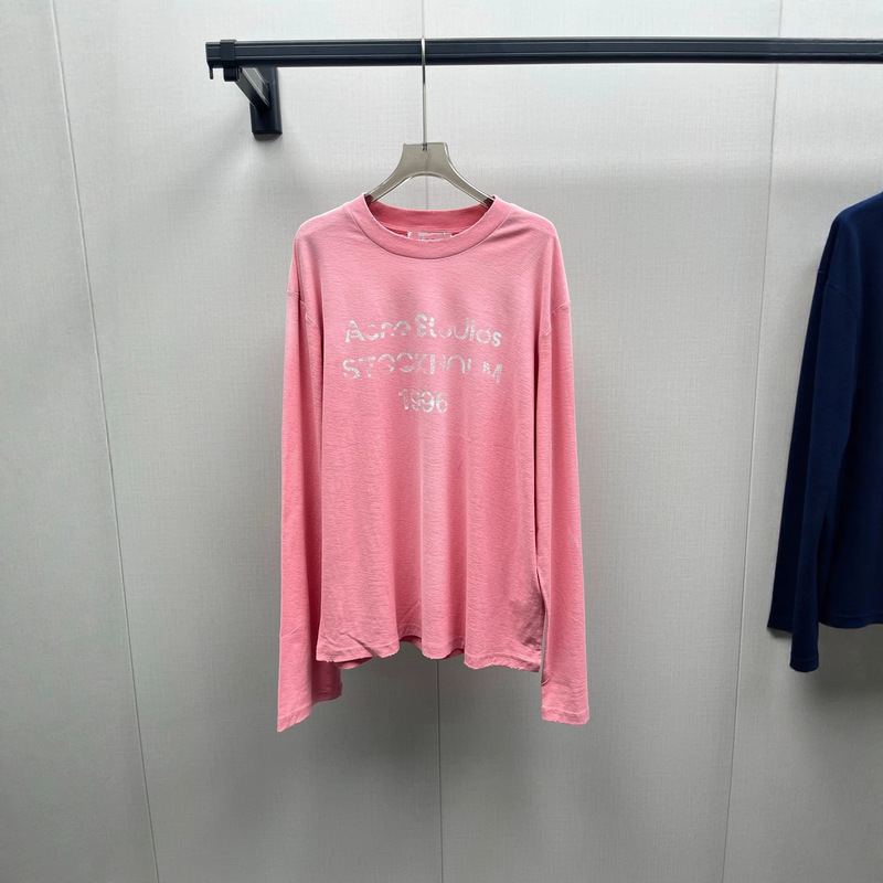 Designer Brand Retro Washed Vintage Letter 1996 Print Long-Sleeved T-Shirt for Women 26 Early Autumn New Style