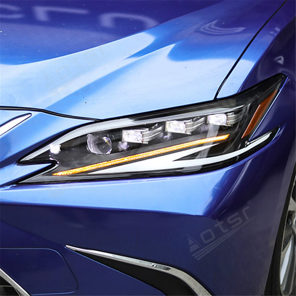 Применимо к оригинальной трехглазой светодиодной фаре 18-22 Ling ES в сборе Матричная фара рулевого управления с проточной водой