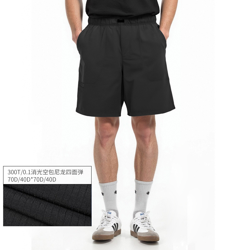 Ready Stock Men's Summer Nylon Shorts for Outdoor Wear, Sports Casual Workwear Five-Point Shorts, Cool, Quick-Drying, Breathable Running Shorts
