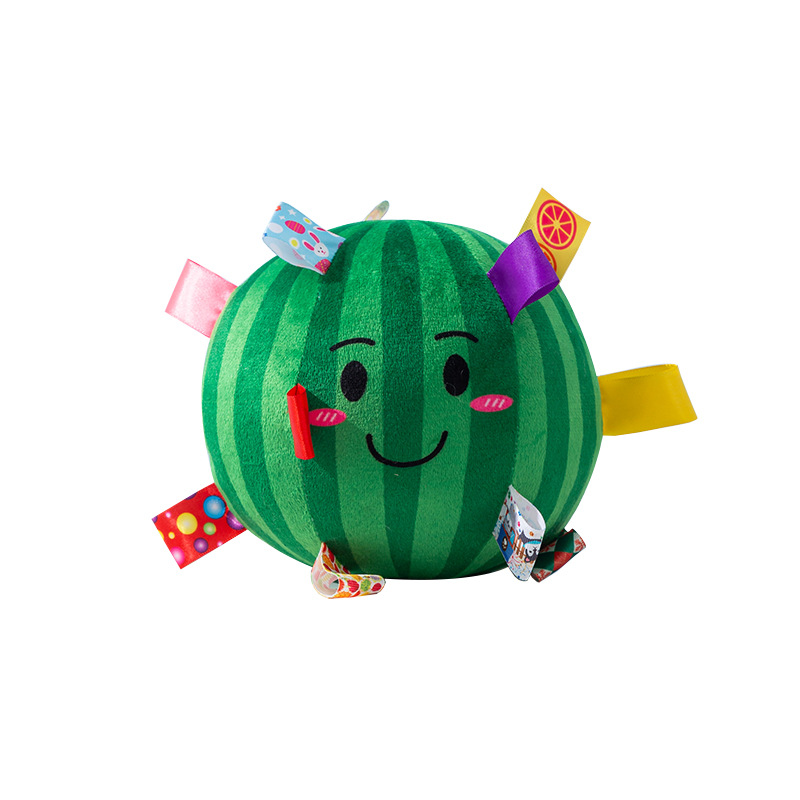 Perro sonido dopamina cinta de viento Bell Ball juguete mascota molar resistente a la mordedura interactivo Wind Bell Sandía Ball suministros