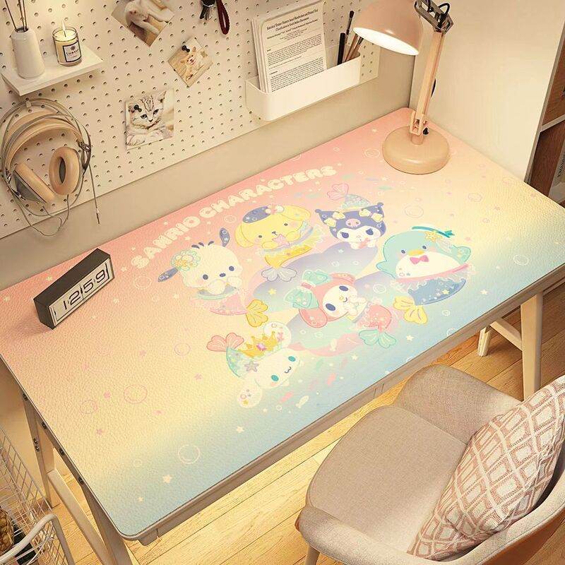 漫画サンリオシリーズかわいい革のテーブルマットins風高颜値児童学習テーブルマット|undefined