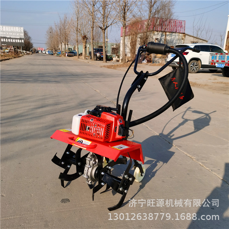 手扶柴油旋耕松土机 自走式农用除草微耕机 小型汽油开沟犁地机