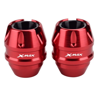 Suitable for Yamaha Xmax300 Nmax155 Modified Anti-Fall Protection Rod Aluminum Alloy Anti-Fall Ball Front Fork Cup (Motorcycle wheel hub) - front-wheel-anti-fall-cup-xmax-red