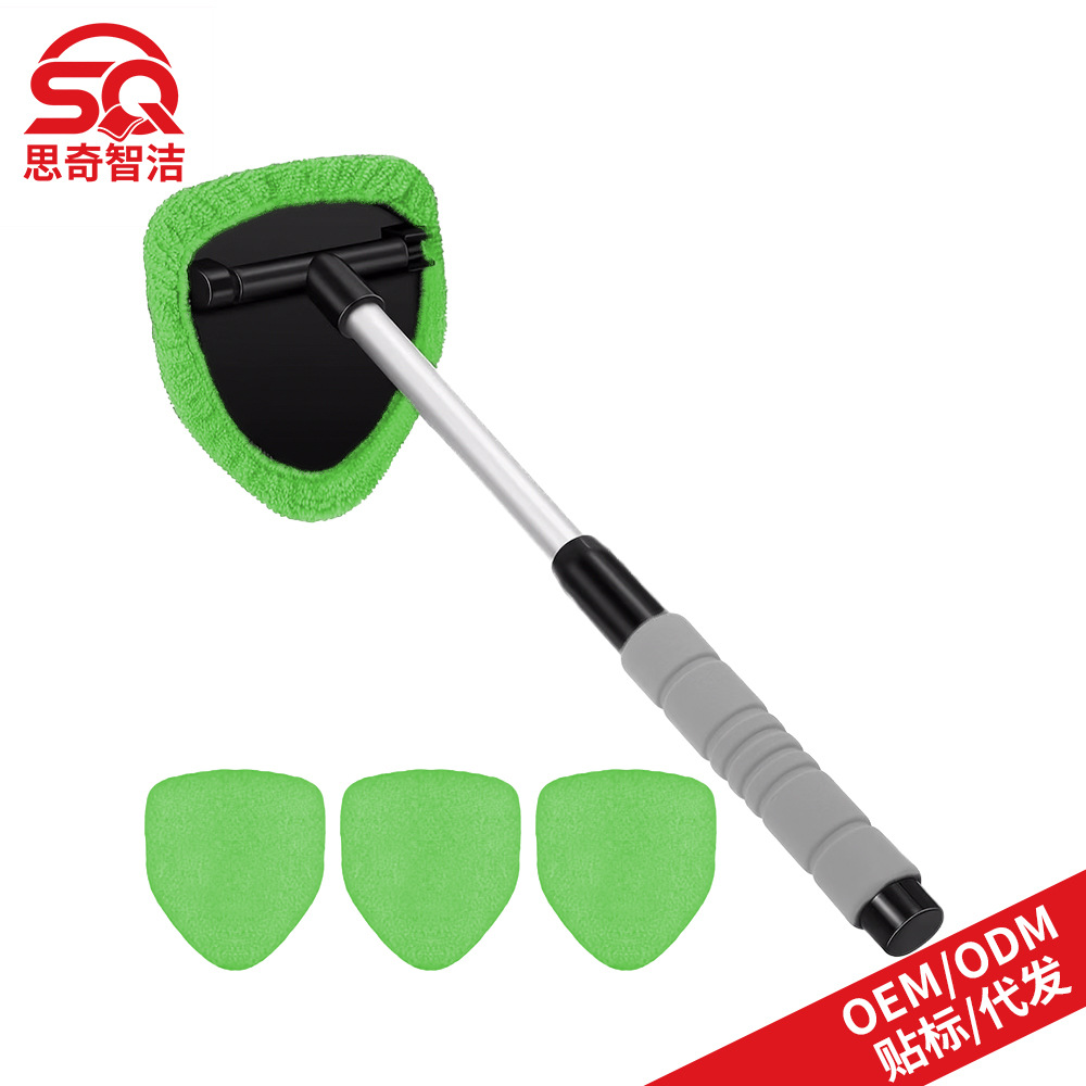 Qìchē – Car cleaning tools Brush Sponge Handle - 1-b-type-eva-pentagon-plastic-part-4-green-cloth-covers