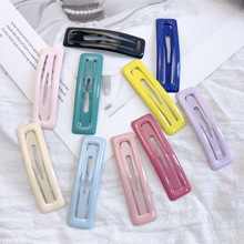 韩国新款少女心几何滴釉BB夹一字夹刘海夹百搭软妹碎发边夹发饰品