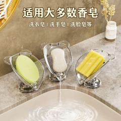 石鹸の箱の吸盤は水を切って穴を開けないで家庭用の軽い豪華な石鹸の箱のトイレの台の上の石鹸の箱の浴室の物置棚を打ちます。