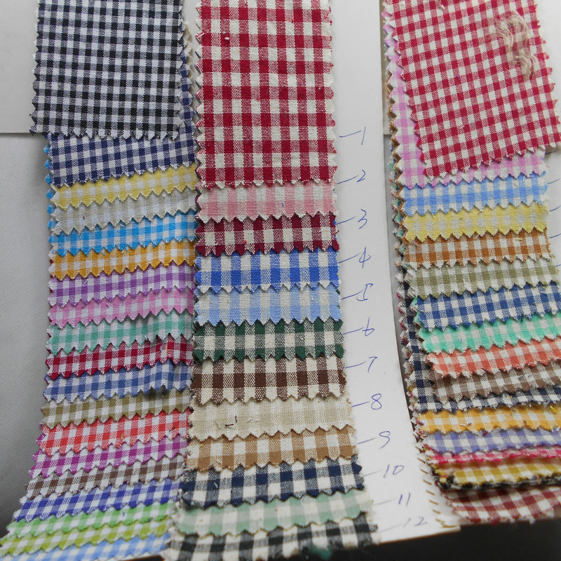 纯棉朝阳路 TC涤棉色织方格大小格子 纯全棉色织提花箱包服装布面