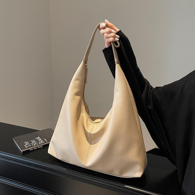 Casual de cuero suave de gran capacidad bolso de brazo para mujeres 2024 nueva textura versátil bolso de hombro de alta calidad bolso de viaje de trabajo