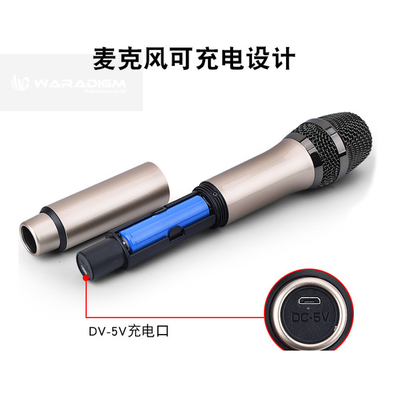 U-Section One-To-Two Charging Universal Wireless Microphone Wireless Microphone Ktv Microphone Outdoor Singing Wireless Microphone