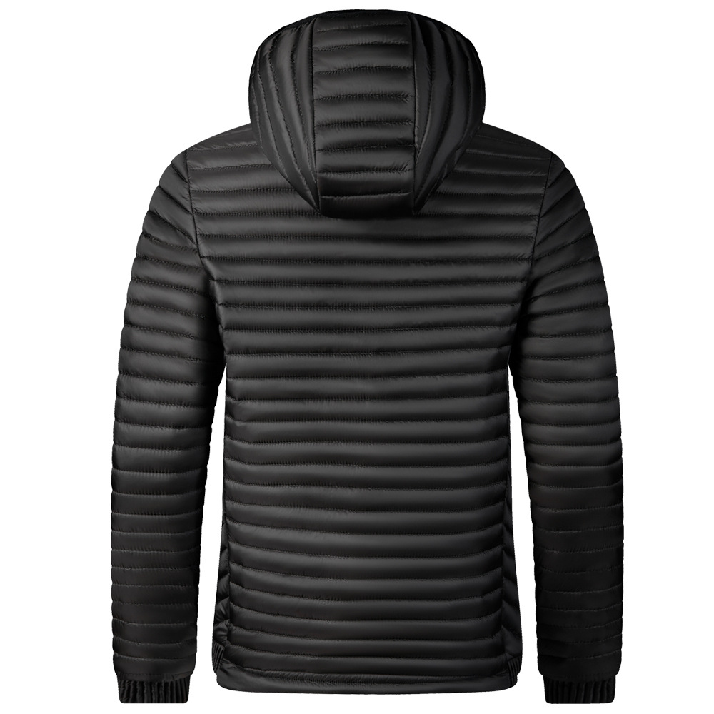 Chaqueta de algodón transfronteriza para hombre 2024 Chaqueta de invierno Chaqueta de algodón ligera delgada Chaqueta de algodón de perlas de gran tamaño ligera Ropa de invierno para hombre al por mayor