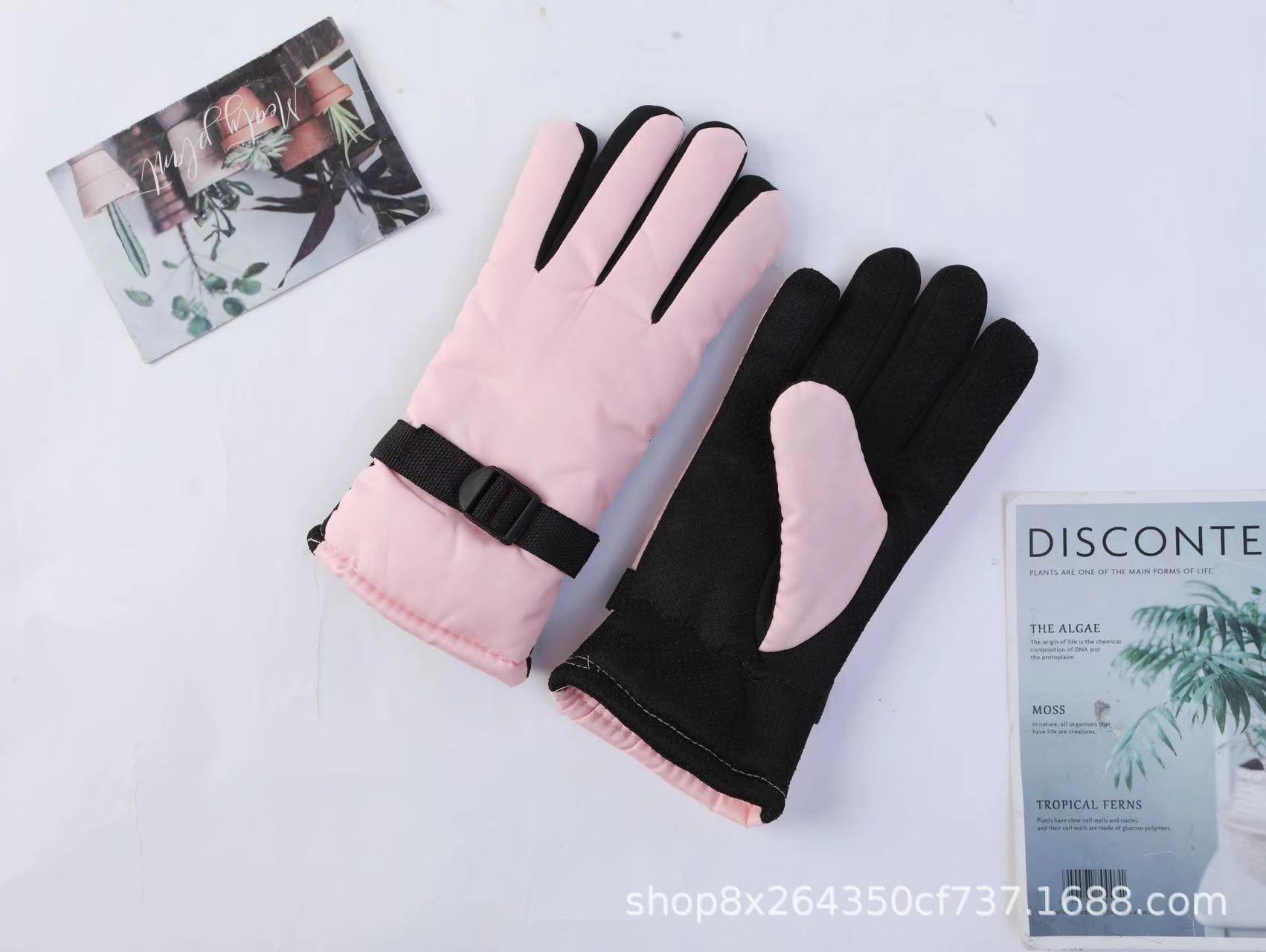 Guantes de camuflaje otoño e invierno con forro polar cálido a prueba de viento impermeable antideslizante conducción deportiva guantes al aire libre