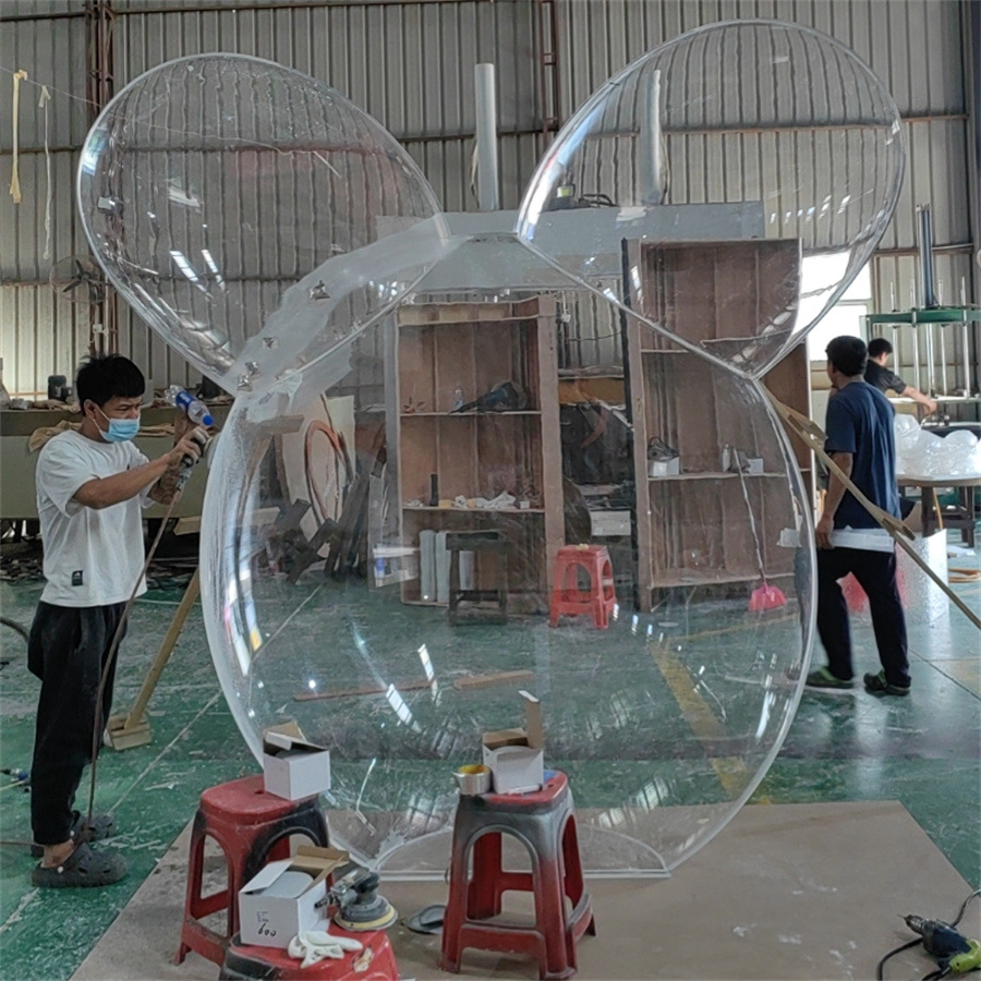 按需制作亚克力大件异形吹塑模型有机玻璃异形道具发光展示架