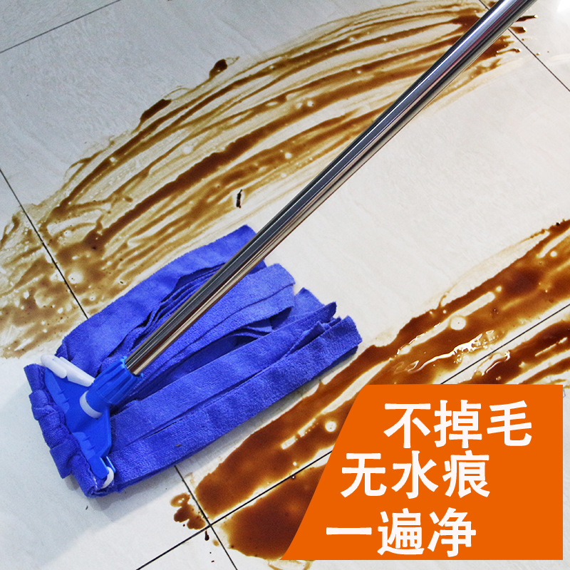 纳米毛巾布条拖把老式墩布吸水不掉毛拖布传统家用地拖酒店单位严