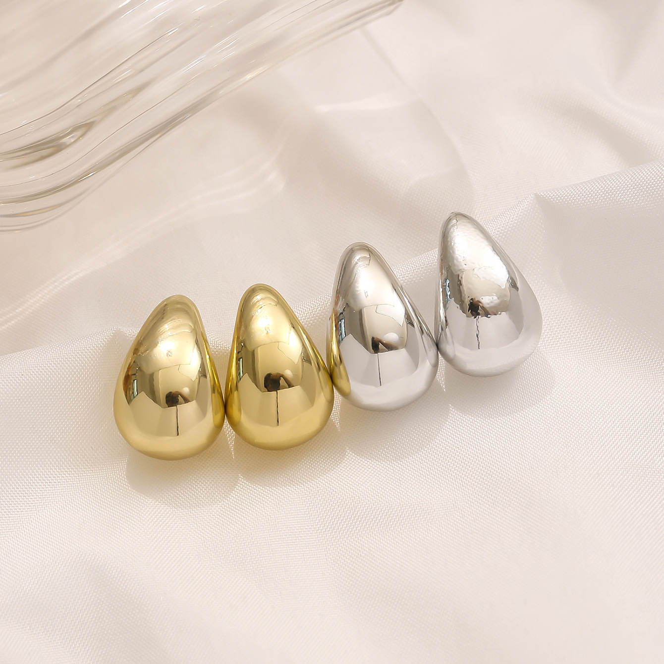 친환경 물방울 귀걸이 4종