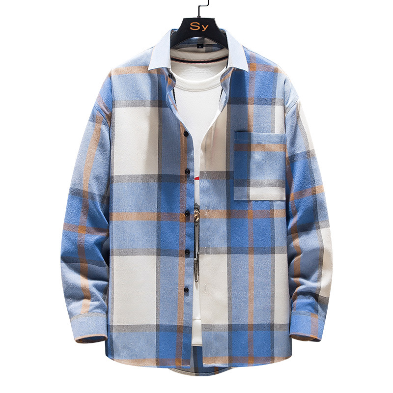 brushed-long-sleeved-shirt-mens-port-fashion-mens-cardigan-casual-plaid-fashionable-mens-shirt