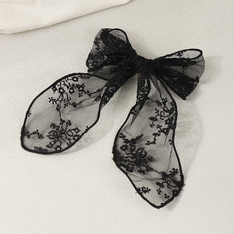 Korean Simple Lace Bow Hair Ring display picture 6