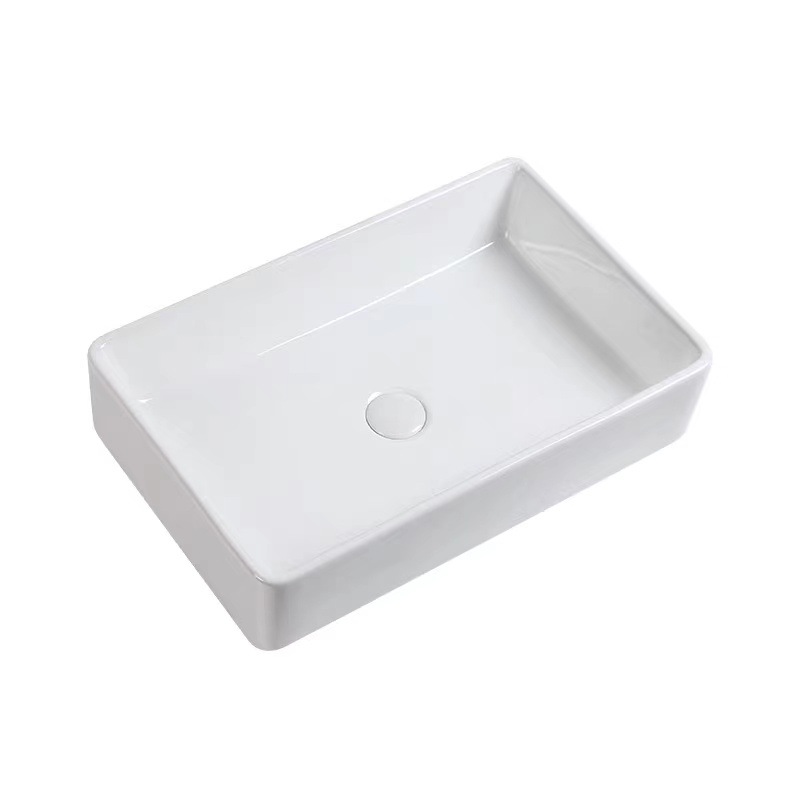 Profundo cuadrado balcón Cuenca Superior lavabo de gran tamaño sola cuenca a prueba de salpicaduras de agua baño lavabo de cerámica lavabo