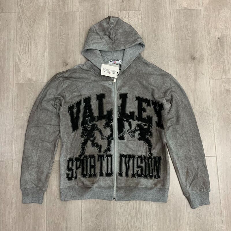 Vale Forever VALLEY ZIP UP HOODIE刺绣花开衫拉链卫衣美潮男女|undefined