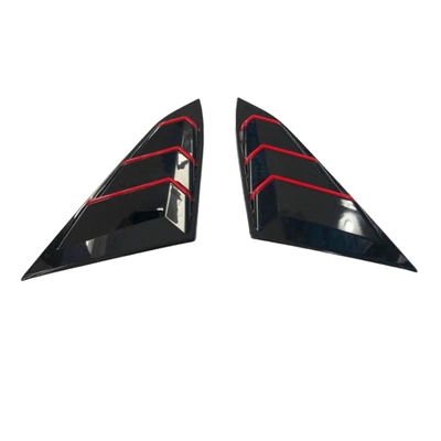 Fuel Tank Cap, Hood, Grille, Other Automotive Exterior Supplies - abs-piano-blackred-rear-window-blinds