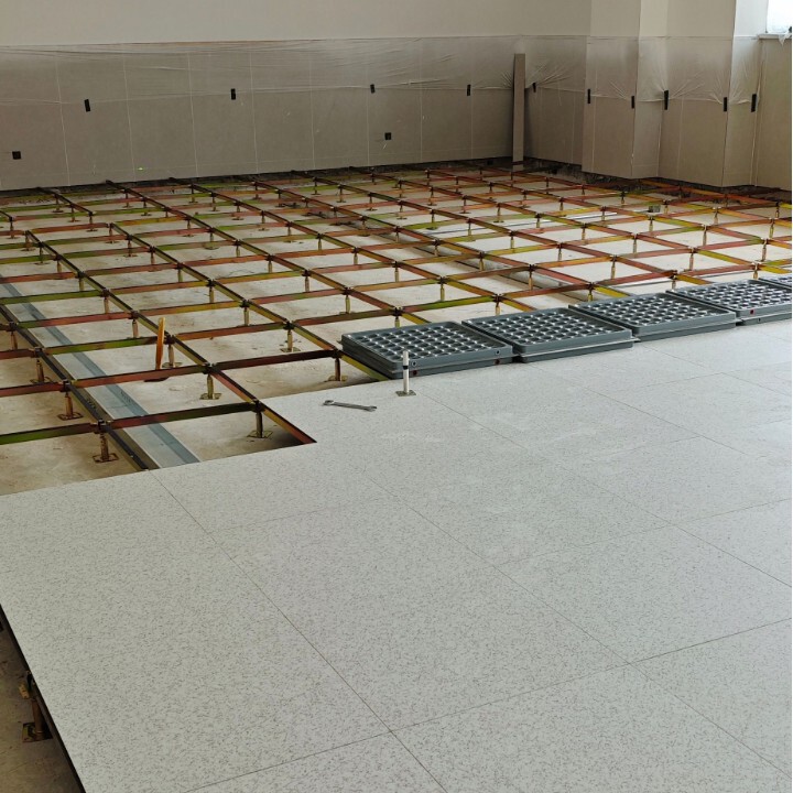 全鋼製帯電防止無縁床 学校監視室 強弱電機室 データ制御センター 架空床|undefined