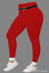 SOURCE Factory cross-border independent station Christmas creative printing 3D digital non-positioning tight high waist yoga pants
