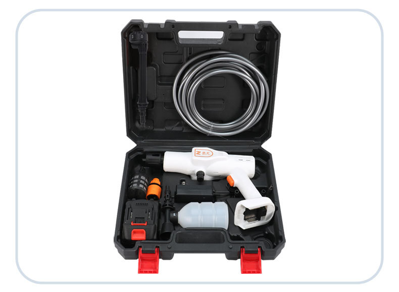 Wireless High-Pressure Car Wash Water Gun, Lithium Battery Rechargeable Portable Car Wash Machine, Powerful Car Wash Tool, High-Power Shoe Cleaning Spray Gun