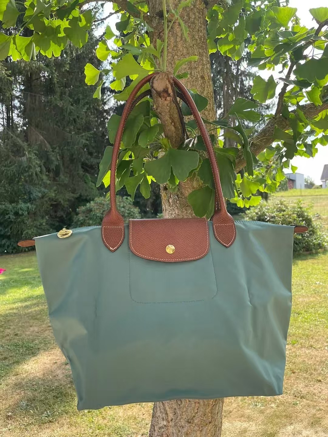 フランスのロンシャンナイロンバッグ、トートバッグ、ロングハンドルハンドバッグ、餃子バッグ、折りたたみ式ママバッグ、女性用2025年新作、ポータブル