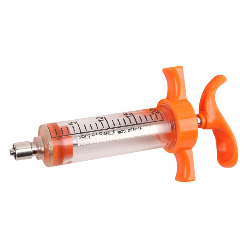 TPX exportación nylon inyección veterinaria aguja de plástico jeringa de acero aguja 50 ml jeringa para cerdo, ganado y ovejas