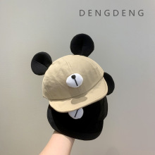 婴儿帽子春秋可爱超萌软檐鸭舌帽宝宝出游户外休闲百搭棒球帽夏季