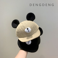 赤ちゃんの帽子春秋かわいい超萌え柔らかいひさしのアヒルの舌の帽子の赤ちゃんはアウトドアでカジュアルな野球帽の夏に旅行します。