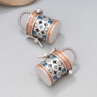 Gum Dropping Sachet Four-leaf Small Flower Caute Box Pendant Vintage Openable Pendant Clavicle Pendant