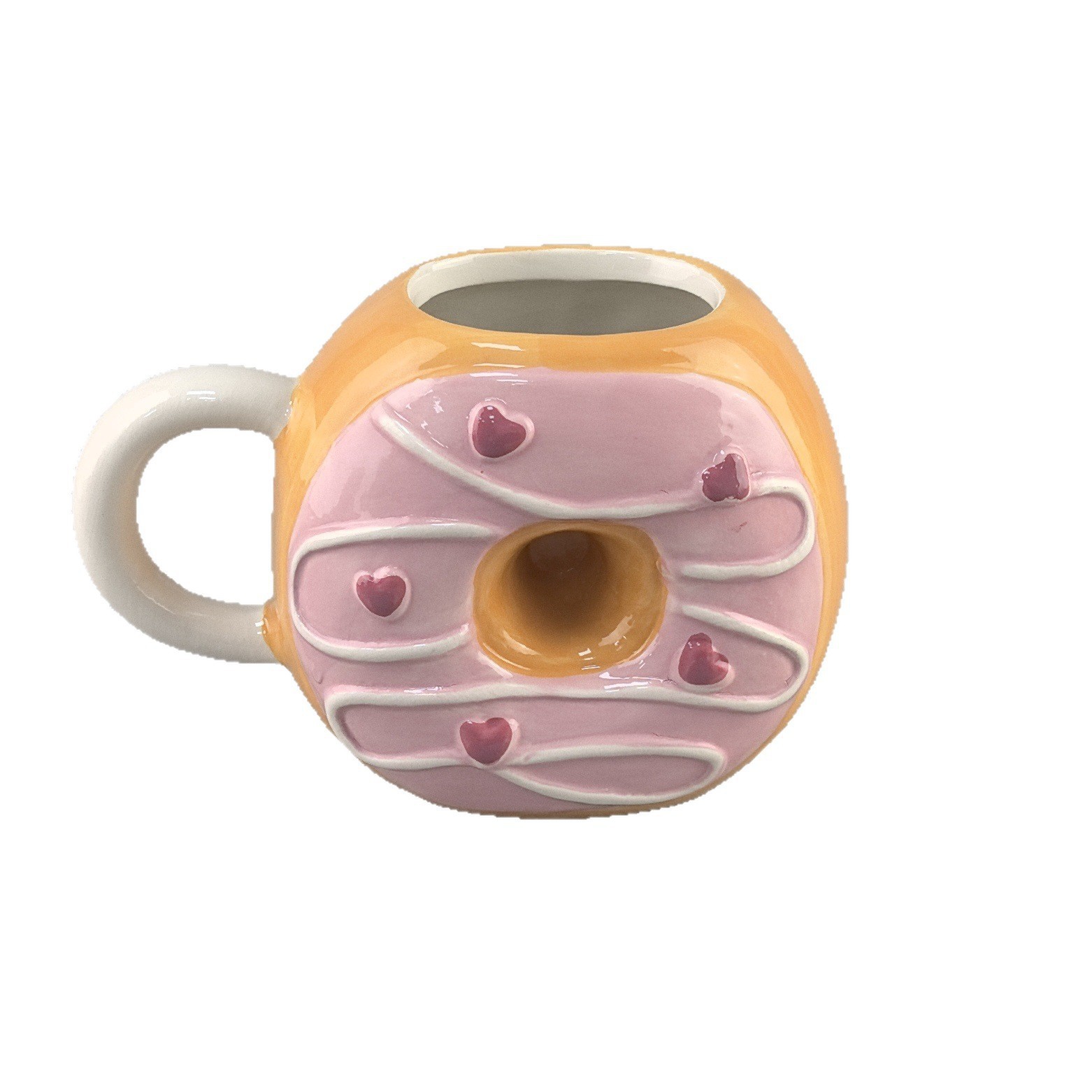 Inventario de cerámica creativa taza de helado de dibujos animados taza de agua de cerámica pequeña taza de marca fresca taza de helado taza de leche