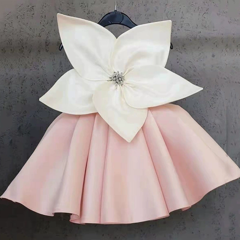 Летний детский наряд принцессы, фуксии цветок платье для девочки, Aliexpress, подарок на день рождения, наряд для особого случая